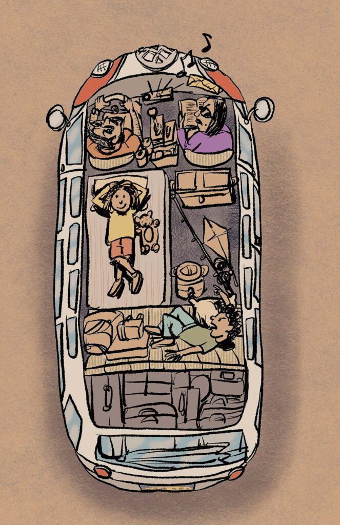 “Chug-a Boom, our VW Bus” study for work in progress